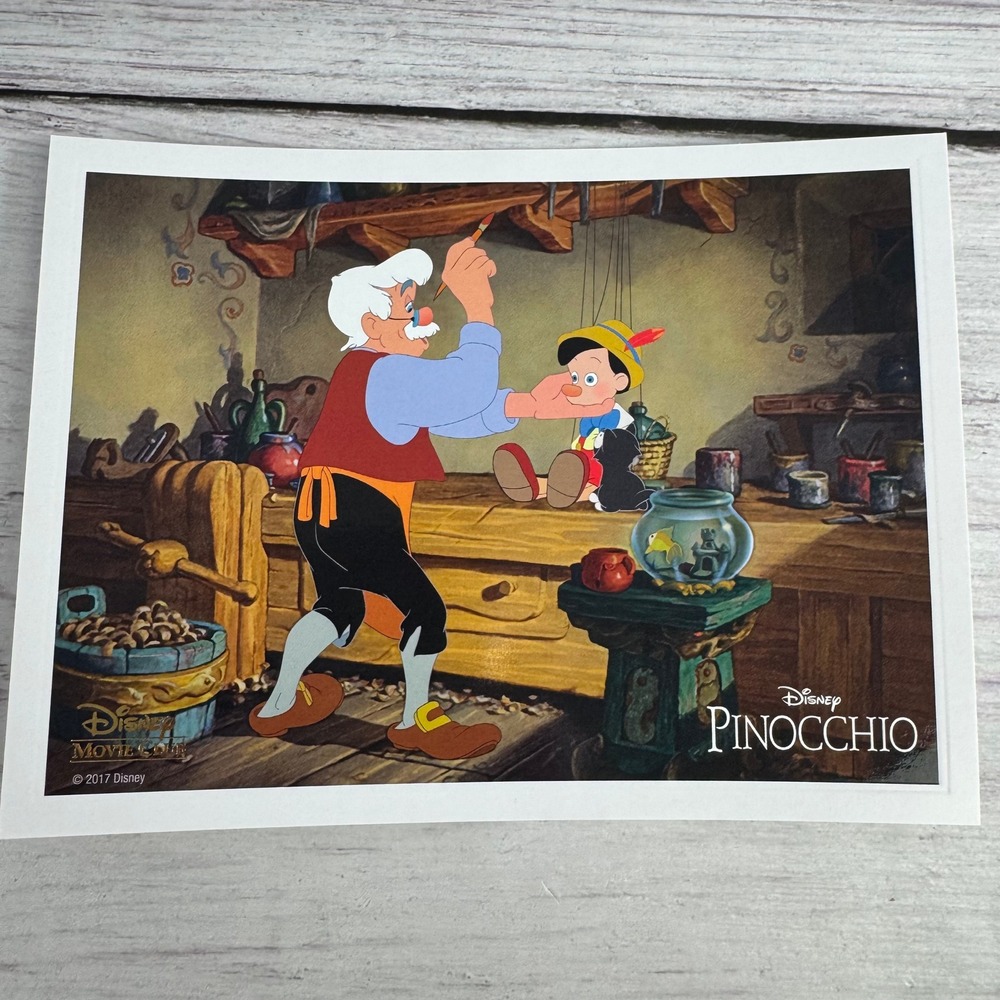 Disney Movie Club Pinocchio Lithograph 2017 Limited Edition Geppetto Art Print